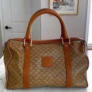 Celine Paris Satchel Handbag Boston Bag Vintage Authentic Beautiful Condition